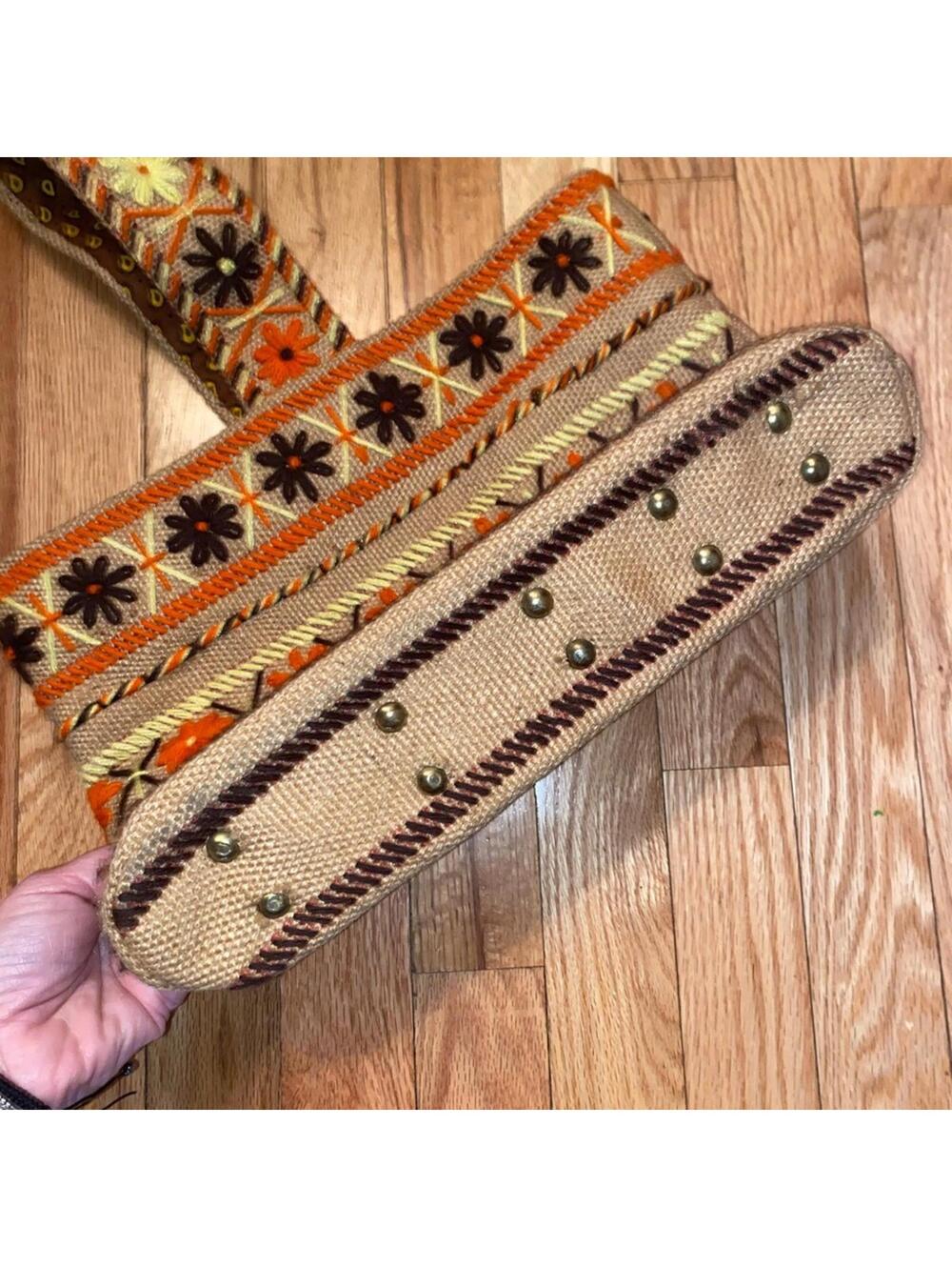 Vintage 60’s/70’s Yarn Embroidered Handbag View 2